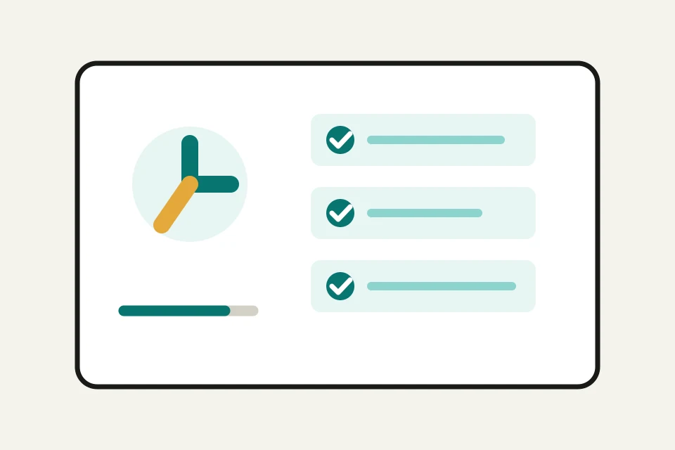 Workplace planning view for tracking schedules and completed policy actions