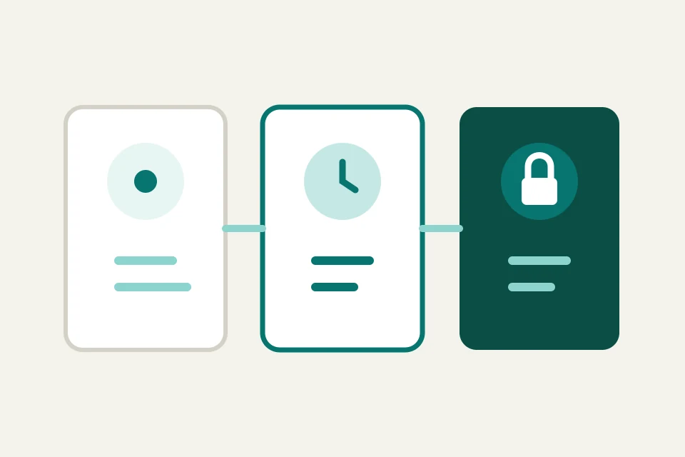 Patient and appointment information moving into a protected booking state