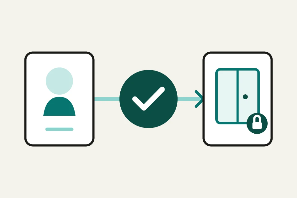 Visitor registration, verification, and approved access workflow